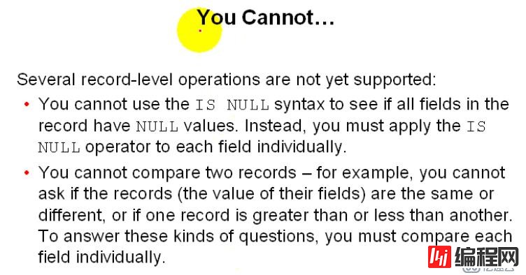 10.PL_SQL——PL_SQL中的复合数据类型之RECORDS