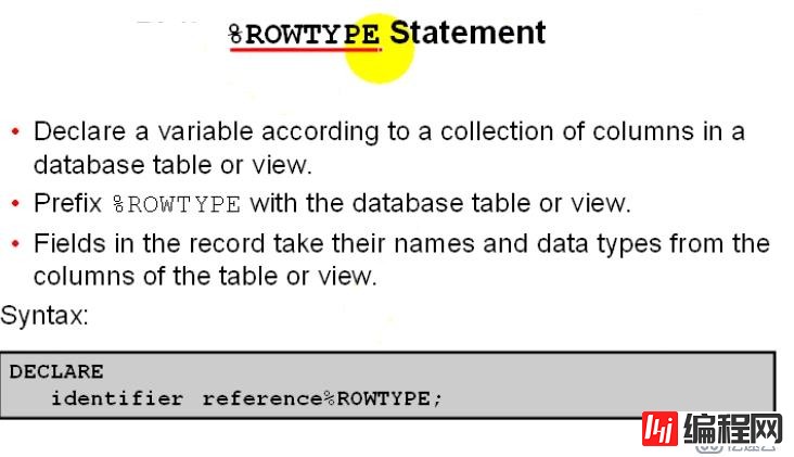 10.PL_SQL——PL_SQL中的复合数据类型之RECORDS