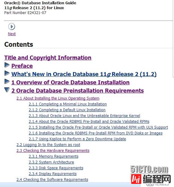 Oracle官方文档（11G r  2）【安装需要参考的文档】