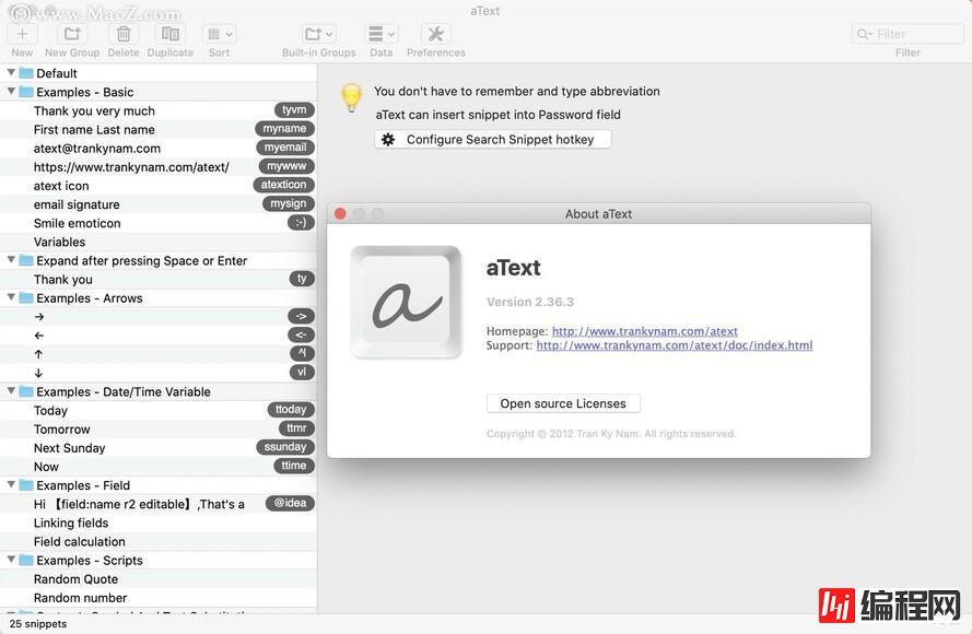 aText for Mac(打字加速器)v2.36.3