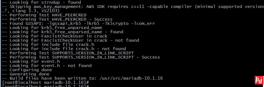 基于CentOS 6.8平台最新源代码包编译安装企业版MariaDB数据库
