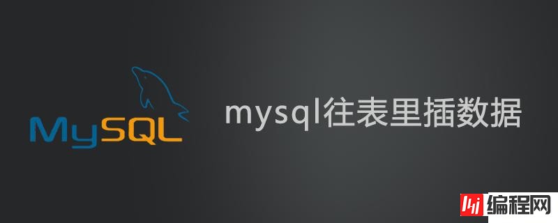 mysql往表里插数据的方法