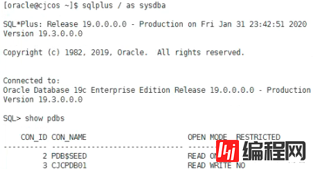 Oracle 18C升级到19C