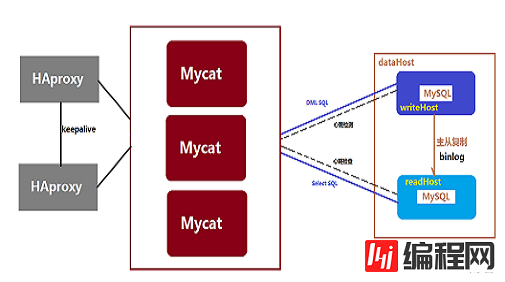 MyCAT高可用方案和架构图