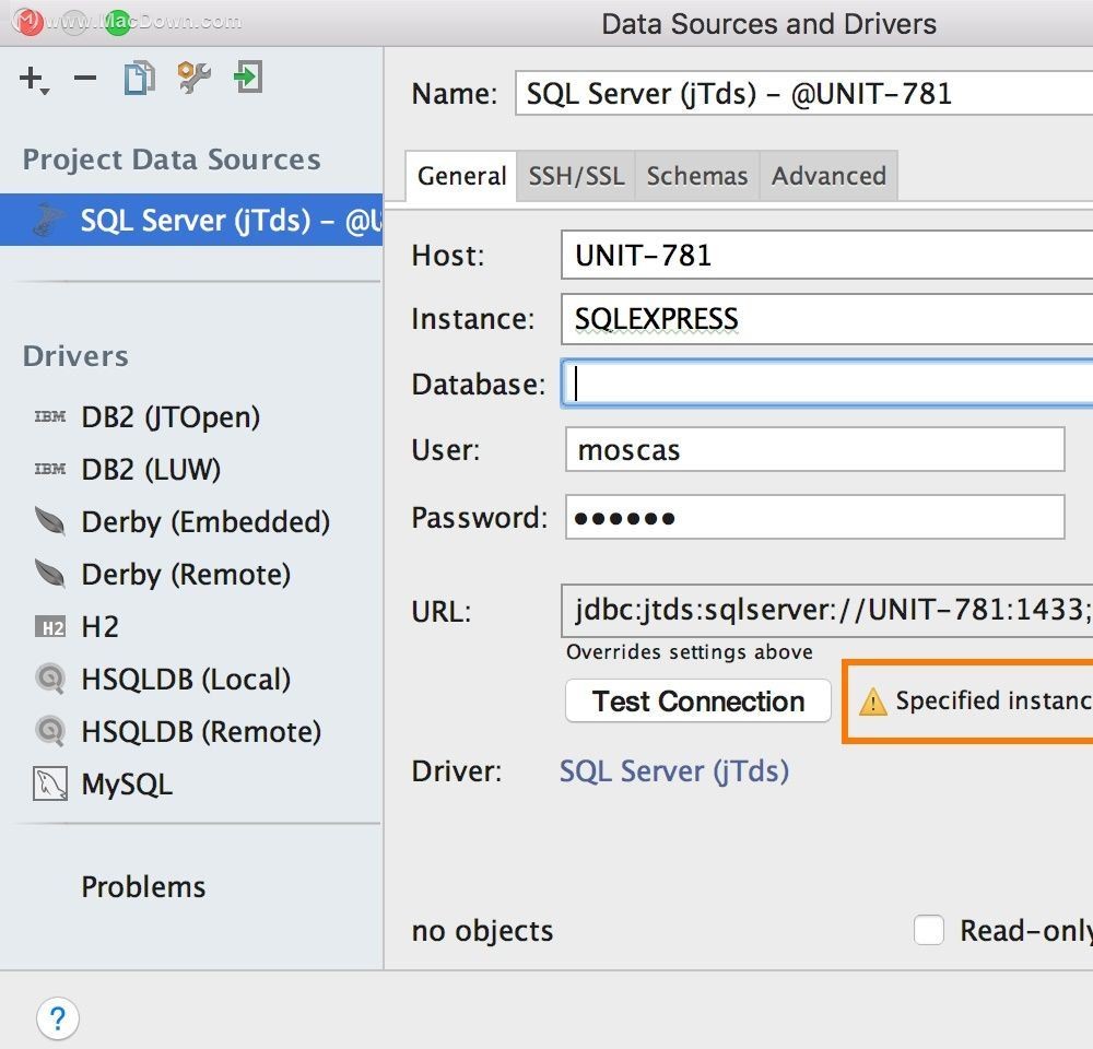 详解将DataGrip连接到MS SQL Server的方法