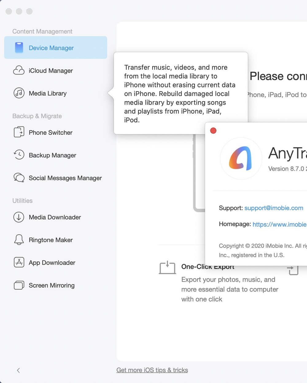 AnyTrans for iOS for Mac(ios数据传输工具)