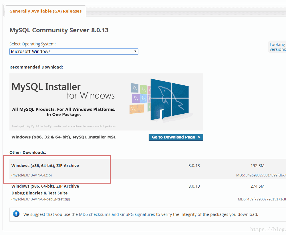 windows 环境下 MySQL 8.0.13 免安装版配置教程