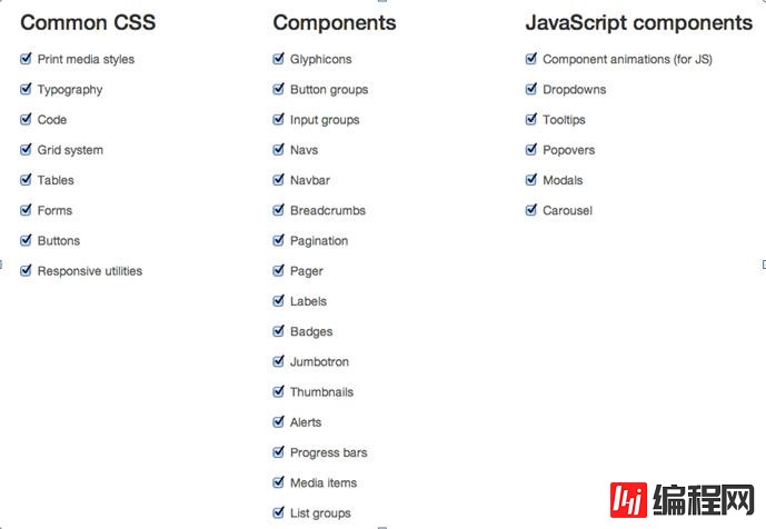 Bootstrap支持的JavaScript插件有哪些