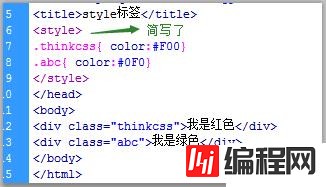 html中<style>样式标签元素怎么用
