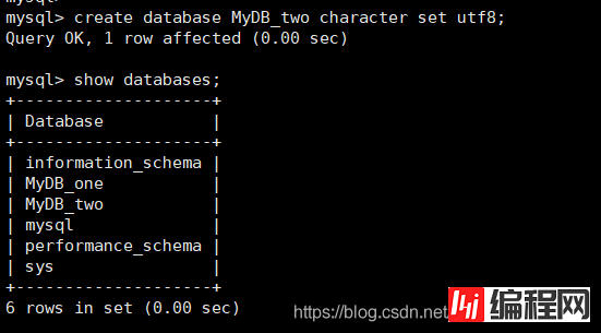 MySQL创建数据库和创建数据表的操作过程