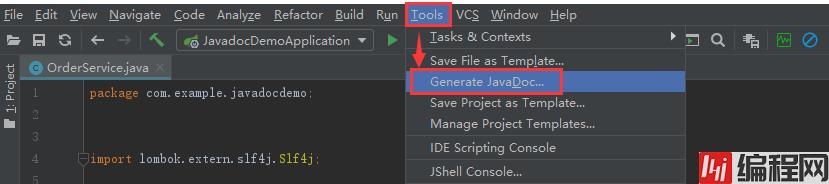 Generate JavaDoc