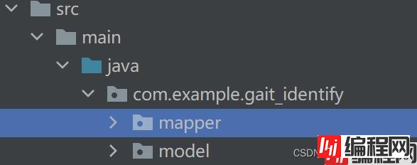 新创建的文件夹mapper和model
