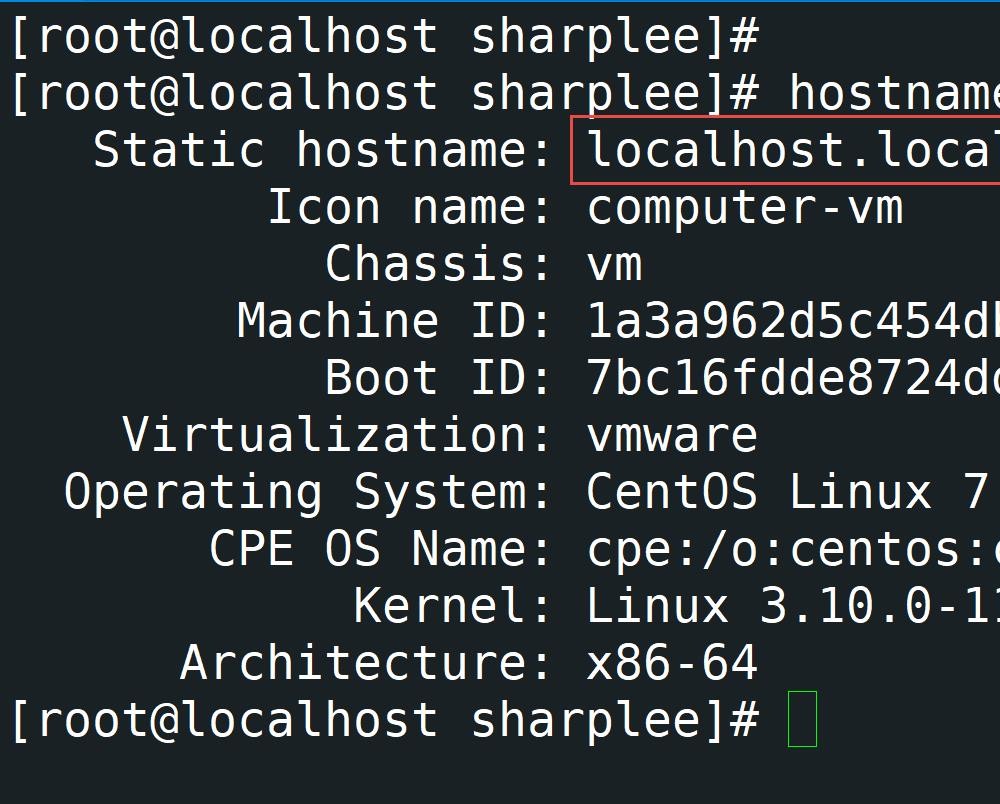 linux如何查看主机名