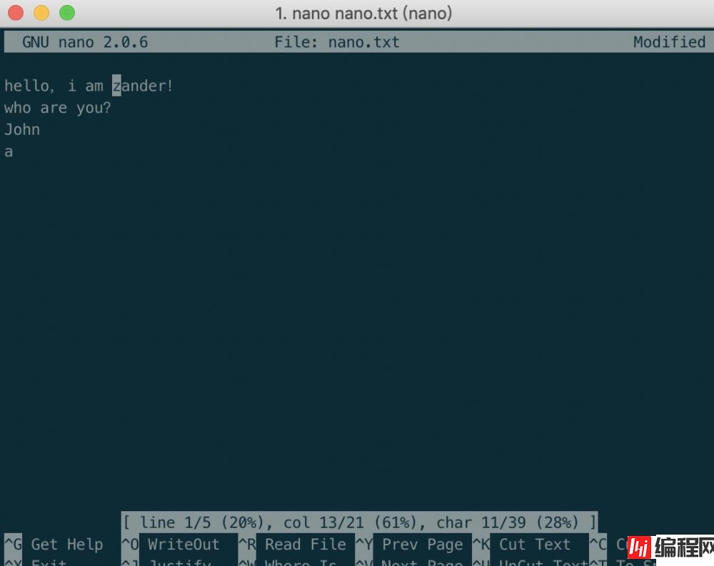 linux中nano指的是什么
