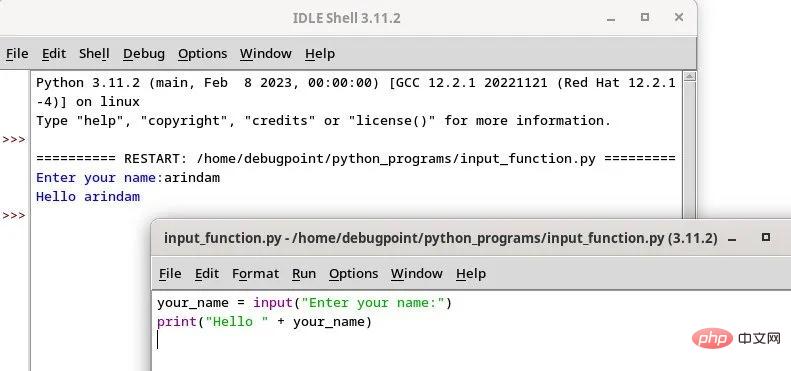 Python 输入函数：一个简单的例子