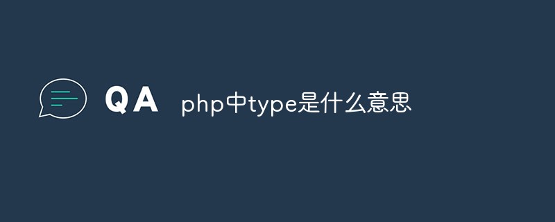 php中type是什么意思